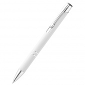 Ручка металлическая Molly софт-тач, белая