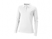 Рубашка поло Oakville женская с длинным рукавом (белый)