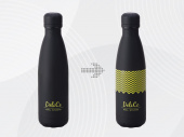 Вакуумная термобутылка Vacuum bottle C1, soft touch,  с УФ-печатью (черный)