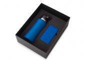 Подарочный набор COLOR IT с бутылкой для воды и повербанком, 10000 mAh (синий)