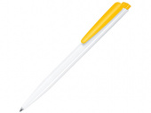 Ручка пластиковая шариковая Dart Basic Polished (белый, желтый)