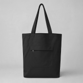 Сумка на молнии Zipper из хлопка 280 г/м2 (черный)