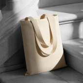 Сумка для шопинга Steady хлопковая с парусиновыми ручками, 260 г/м2 (натуральный)