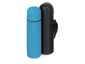 Термос Ямал Soft Touch с чехлом (голубой)