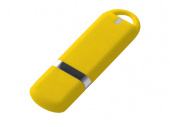 USB 3.0- флешка на 16 Гб, soft-touch (желтый)