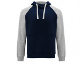 Толстовка с капюшоном Badet мужская (серый меланж, navy)