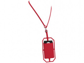 Картхолдер RFID со шнурком (красный)