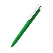 Ручка пластиковая T-pen софт-тач, зеленая