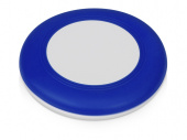 Беспроводное зарядное устройство Disc со встроенным кабелем 2 в 1 (синий)
