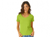 Футболка Heavy Super Club женская с V-образным вырезом (зеленое яблоко)