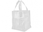 Ламинированная сумка для покупок, 80 г/м2 (белый)