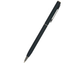 Ручка металлическая шариковая Palermo (серебристый, темно-синий)