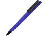 Ручка пластиковая soft-touch шариковая Taper (синий, черный)