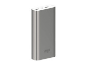 Портативный внешний аккумулятор METAL 20K, 20000 mAh (серебристый)