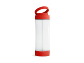 Стеклянная спортивная бутылка  QUINTANA, 390 мл (красный)