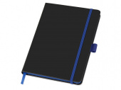 Блокнот А5 Color Edge (черный, ярко-синий)