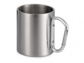 Кружка из стали с ручкой-карабином Elbrus (серебристый)