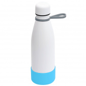 Термобутылка герметичная вакуумная Olivia To Go, белый/серый/бирюзовый
