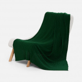 Плед Tressa, темно-зеленый