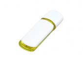 USB 3.0- флешка на 64 Гб с цветными вставками (белый, желтый)