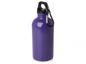 Одностенная бутылка для воды с карабином Oregon, 400 мл (пурпурный)