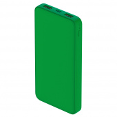 Внешний аккумулятор Polus, 10000 Mah, софт-тач покрытие, зеленый Внешний аккумулятор Polus, 10000 Mah, софт-тач покрытие, зеленый