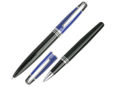 Подарочный набор ручек Кюри (синий, черный)