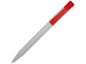 Ручка пластиковая шариковая York (красный, белый)