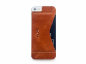 Кошелек-накладка на iPhone 5/5s и SE (коричневый)