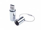 USB 3.0- флешка на 8 Гб Цилиндр (серебристый)