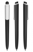 Ручка Torsion/P02 Pigra 02 Soft Touch Premec, черный, белый клип