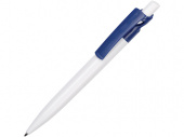 Ручка пластиковая шариковая Maxx White (белый, темно-синий)