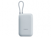 Внешний аккумулятор со встроенным кабелем Mi Power Bank (Integrated Cable), 10000 мАч (голубой лед)