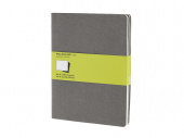 Набор записных книжек Cahier, ХLarge (нелинованный) (серый)