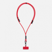 Кабель-ланьярд energyFlex Power Delivery 60 Вт, красный