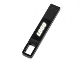 USB 2.0- флешка на 32 Гб c подсветкой логотипа Hook LED (темно-серый)