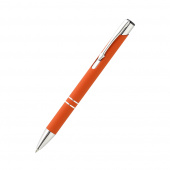 Ручка металлическая Molly софт-тач, оранжевая