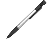 Ручка-стилус пластиковая шариковая Multy (серебристый, черный)