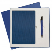 Подарочный набор Portobello/Rain синий-6 (Ежедневник недат А5, Ручка)