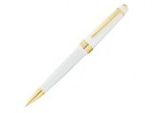 Ручка пластиковая шариковая Bailey Light Polished White Resin and Gold Tone (белый)
