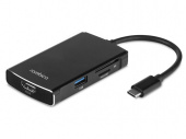Хаб USB Type-C M6 (черный)