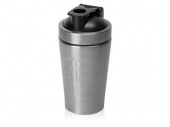 Спортивный шейкер из нержавеющей стали Top Up (серебристый)