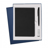 Подарочный набор Portobello/ Canyon черный (Ежедневник недат А5, Ручка, флешка)