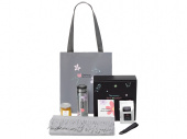 Подарочный набор Re:f. Walk с палантином, шоппером и термосом (серый)