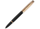 Ручка перьевая Parker 51 Deluxe, F (черный, золотистый)