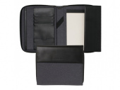 Папка для конференции А5 Advance Fabric Light Grey (черный, серый)