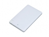 Внешний аккумулятор в форме карты Trunk, 2500 mAh (белый)