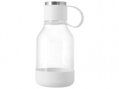 Бутылка для воды 2-в-1 Dog Bowl Bottle для питомцев, 1500 мл, с гравировкой на крышке (белый)