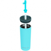 Термостакан Superb Sippy с трубочкой, бирюзовый