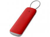 Портативное зарядное устройство Флэт, 3000 mAh (красный)